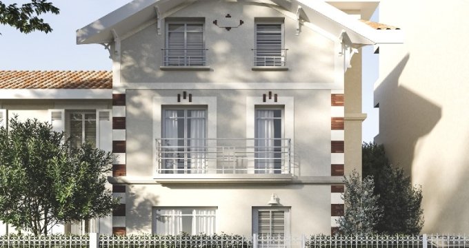 Achat / Vente appartement neuf Arcachon maison de ville à moins de 500m de la plage (33120) - Réf. 9259